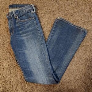 Polo Ralph Lauren Y2K 2016 Flare Low Rise Med wash Jeans Sz 29x30 Girlhoodcore